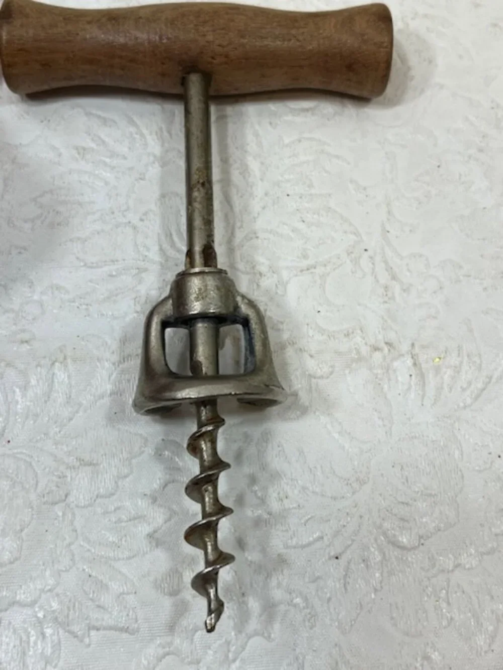 VTG Bell Spiral Corkscrew Wood Handle Wine Cork Bottle Opener 3.5